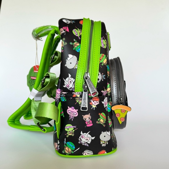 Loungefly Teenage Mutant Ninja Turtles Sewer Cap Mini Backpack - Picture 2 of 7